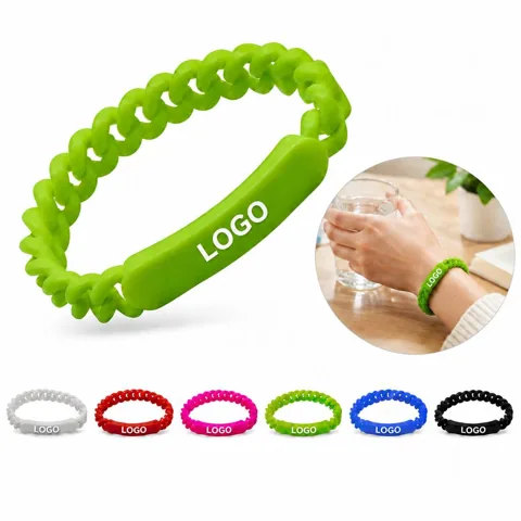 Twisted Silicone Wristband for Daily Wear