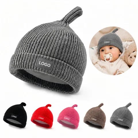 Cozy Stretchy Knit Hat for Newborns and Infants