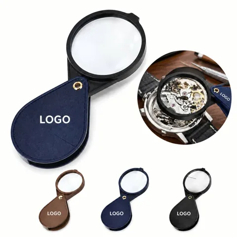 LED Lighted Pocket Magnifier for Reading Small Print