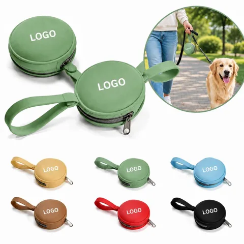 Round Waterproof Silicone Cosmetic Pouch