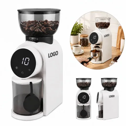 Electric Coffee Bean Grinder with Stainless Steel Blades