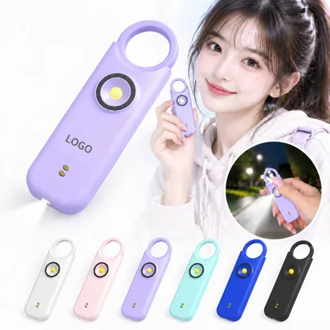Personal Safety Alarm Keychain with Strobe Light