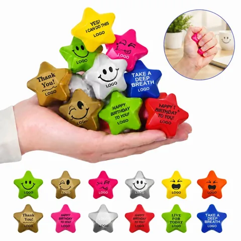 Eco-Friendly Star PU Foam Stress Ball for Focus