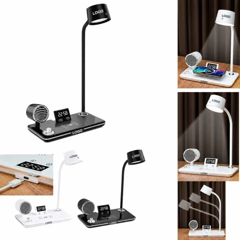 LED Desk Lamp with Wireless Charging Pad and USB Port