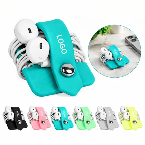 Silicone Earphone Cable Wrap Tangle-Free Cord Organizer