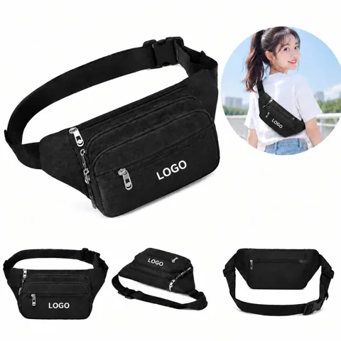Hands-Free Adjustable Waist Pack with Multiple Compartments