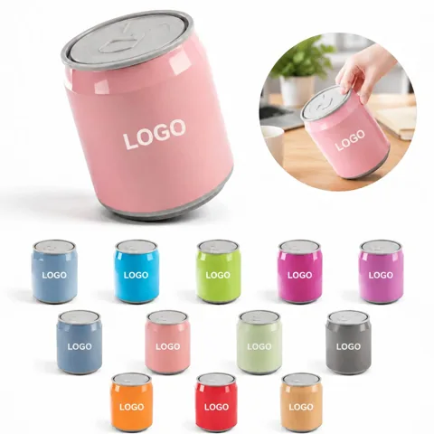 Small Open-Top Plastic Waste Bin for Tabletop Use
