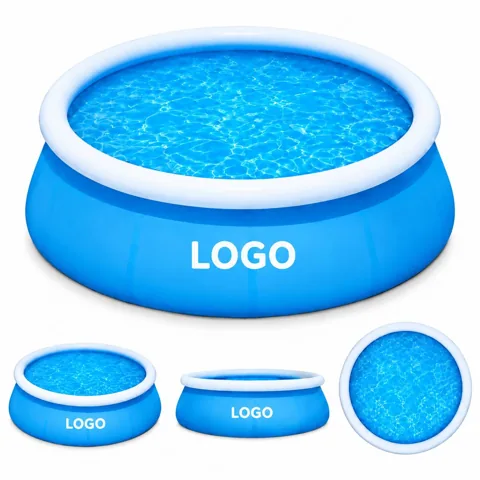 Inflatable Pool Water Warmer with Adjustable Thermostat