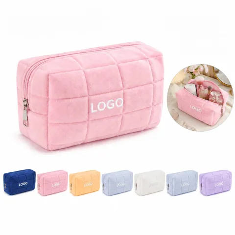 Compact Water-Resistant Cosmetic Organizer Bag for Travel