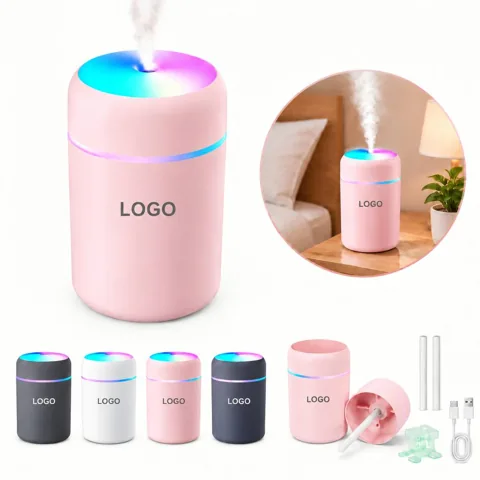 Compact Quiet USB Humidifier for Bedroom and Office