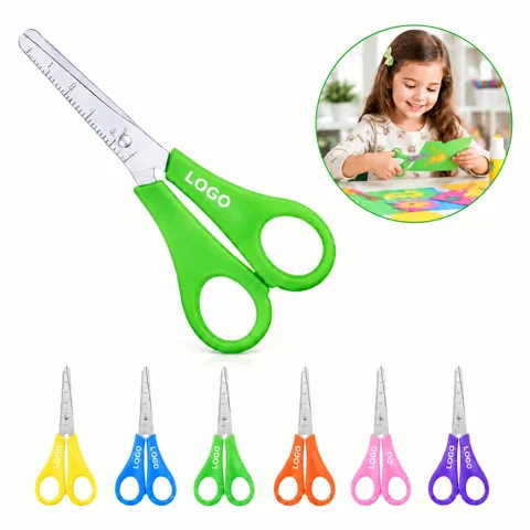 Child-Safe Craft Scissors with Rounded Tips and Blade Cover