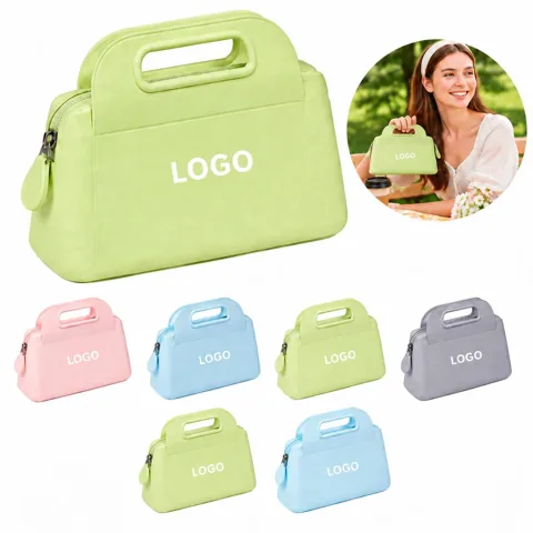 Waterproof Food-Grade Silicone Handbag with Zip Closure