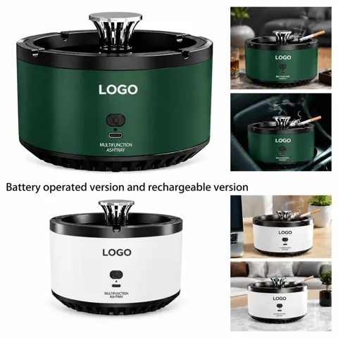 Odor-Neutralizing Air Cleaner for Ashtrays, Battery-Operated