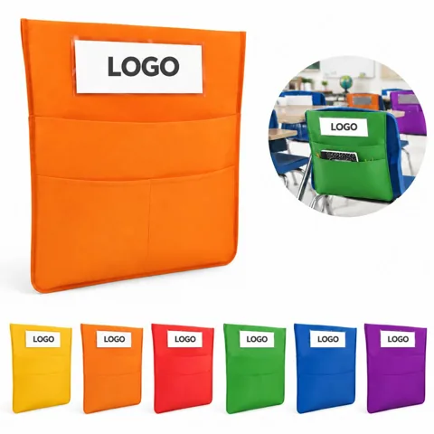 Classroom Chair Seat Pocket Organizer with Compartments