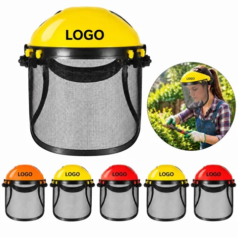 Straw Garden Hat with Mesh Face Shield