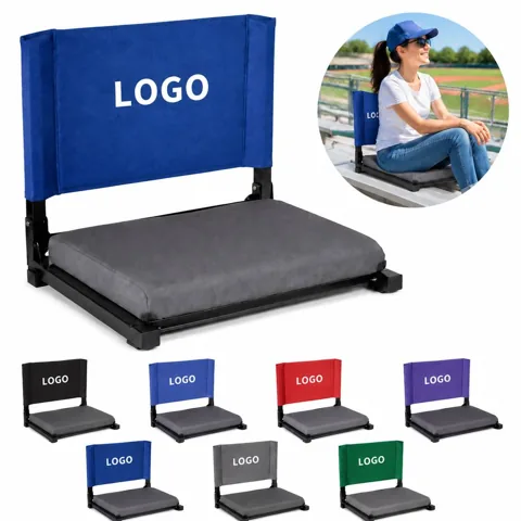 Weather-Resistant Foldable Steel Stadium Seat