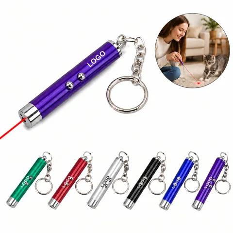 Compact Handheld Infrared Laser Cat Toy for Indoor Play