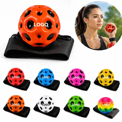 Glowing Wearable Wrist Bounce Ball Toy with LED