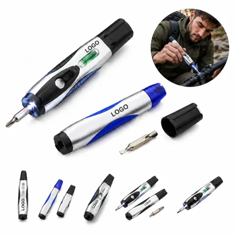 Compact Multi-Function Pen with Screwdriver and Bottle