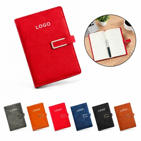 Thick Paper PU Leather Notebook for Journaling and Notes