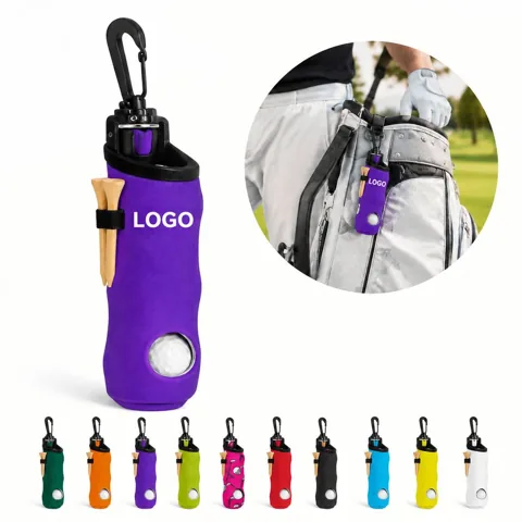 Compact Water-Resistant Neoprene Golf Accessory Pouch