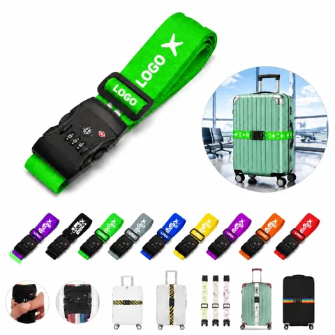 Adjustable Luggage Strap with Combination Lock
