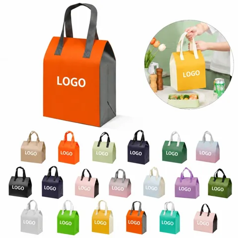 Portable Aluminum Foil Insulated Food Carrier Bag