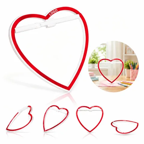 Heart-Shaped Magnetic Memo Board for Notes and Photos
