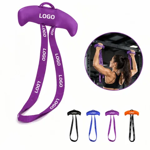 Ergonomic Horn-Shaped Pull-Up Grips for Weightlifting