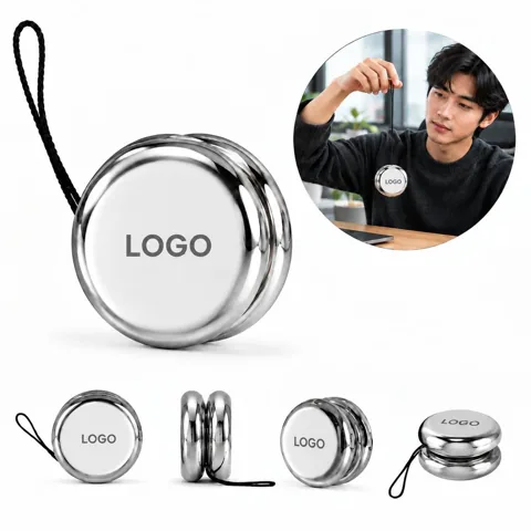 Silver Executive Metal Desk Yoyo for Stress Relief