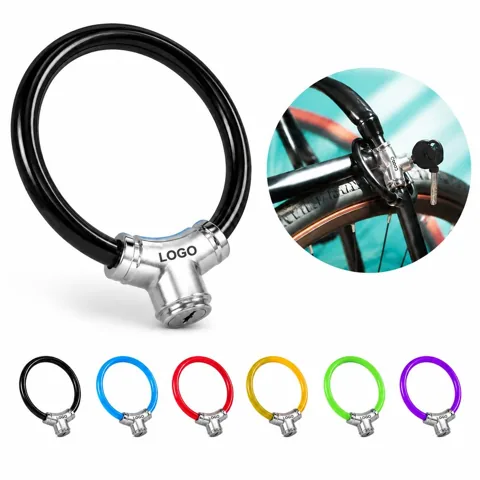Compact Anti-Theft Metal Bicycle Lock with Key