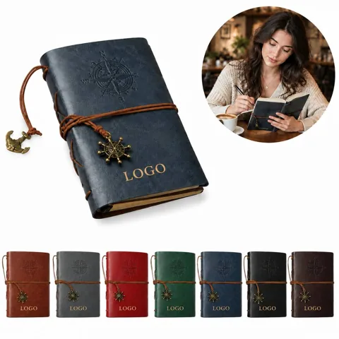 Vintage A6 Lined Notebook for Writing and Sketching