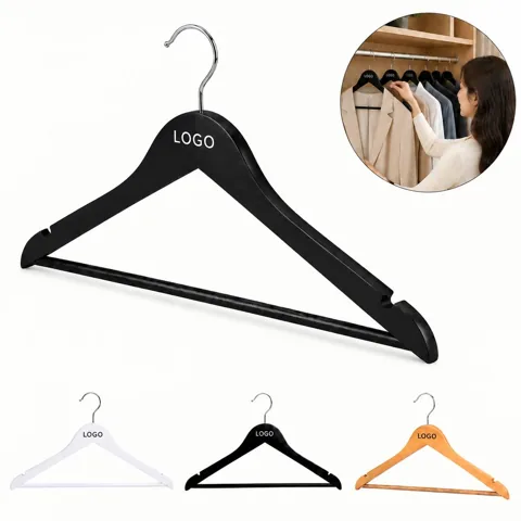 Solid Wood Clothes Hanger for Shirts and Coats