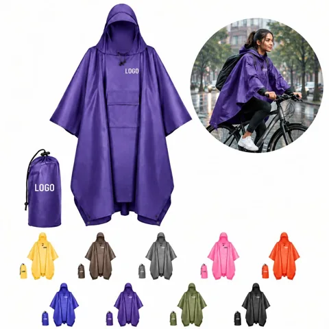 Waterproof Packable Cycling Raincoat for Commuters