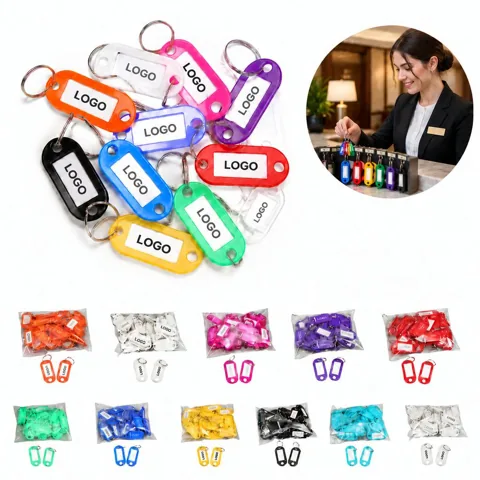 Lightweight Polypropylene Key Tag for Hotel Room
