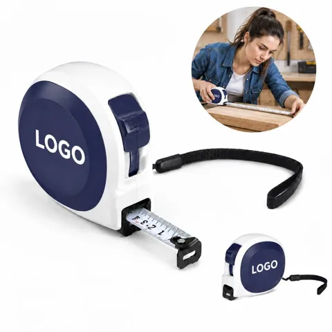 Compact Measuring Tape with Locking Mechanism and Belt Clip