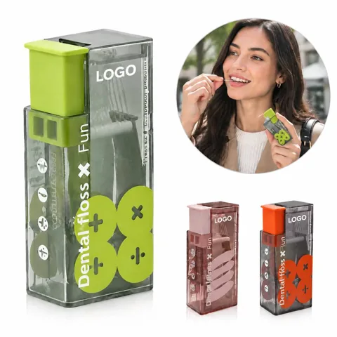 Portable Floss Storage Case with Flip-Top Lid