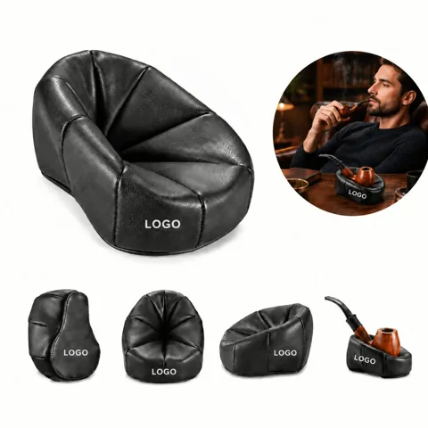 Full-Grain Leather Tobacco Pipe Stand Holder