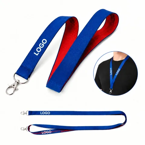 Custom Woven Double-Sided Lanyard for ID Badges