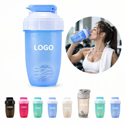 Leak-Resistant Protein Mixing Bottle with Flip-Top Spout
