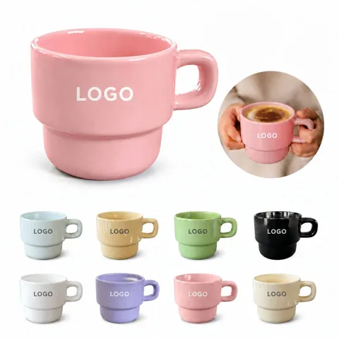 Handcrafted Ceramic Smile Coffee Mug for Hot Cold Drinks