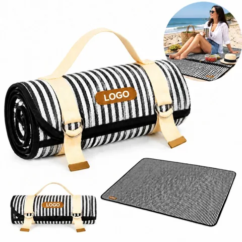 Water-Resistant Roll-Up Picnic Blanket for Outdoor Seating