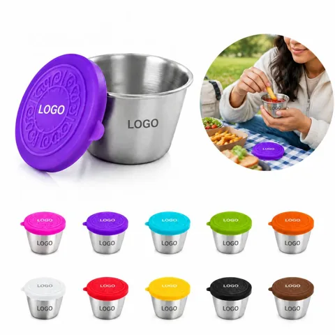 Leakproof Stainless Steel Sauce Container with Lid