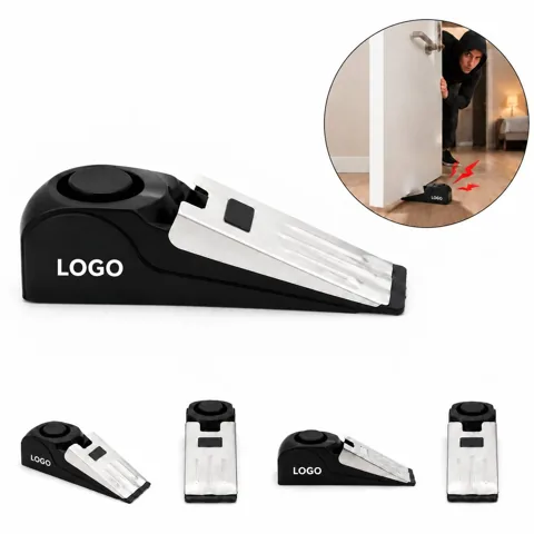 Portable Door Wedge Security Alarm with Loud Siren