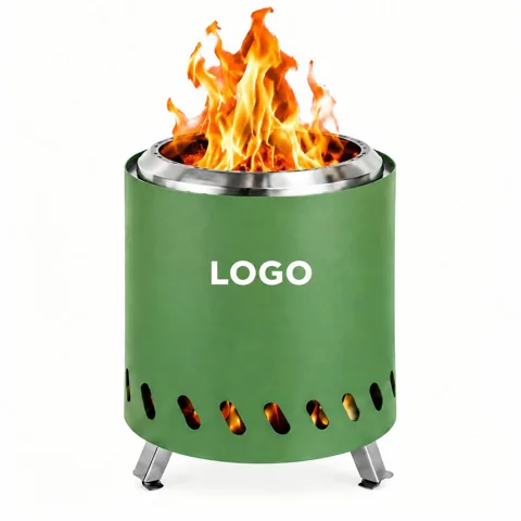 Compact Foldable Wooden Grill for Outdoor Cooking