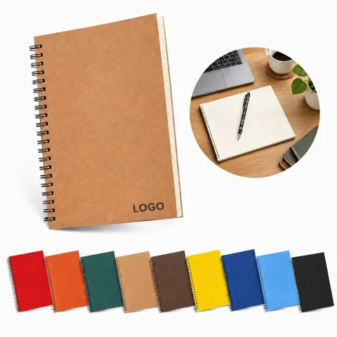 Spiral Bound Business Notebook with Rigid Cover