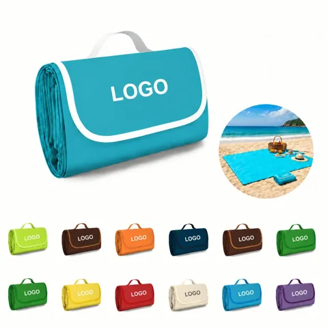 Portable Soft Fleece Picnic Blanket for Outdoor Use