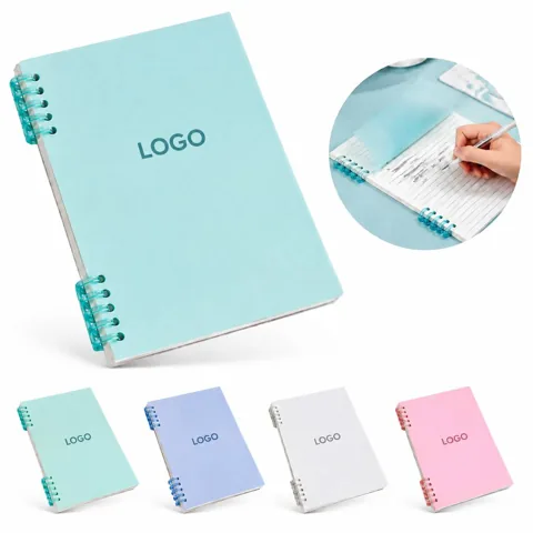 Detachable Metal Coil Spiral Notebook for Flexible Note