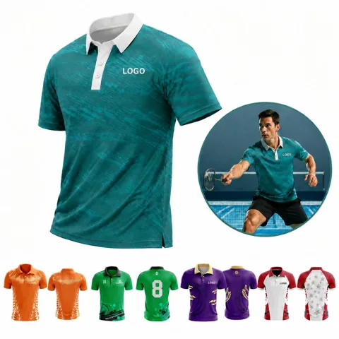 Custom Print Pique Polo Shirt for Men and Women