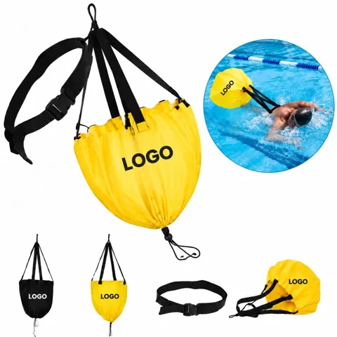 Resistance Swim Training Belt with Adjustable Parachute